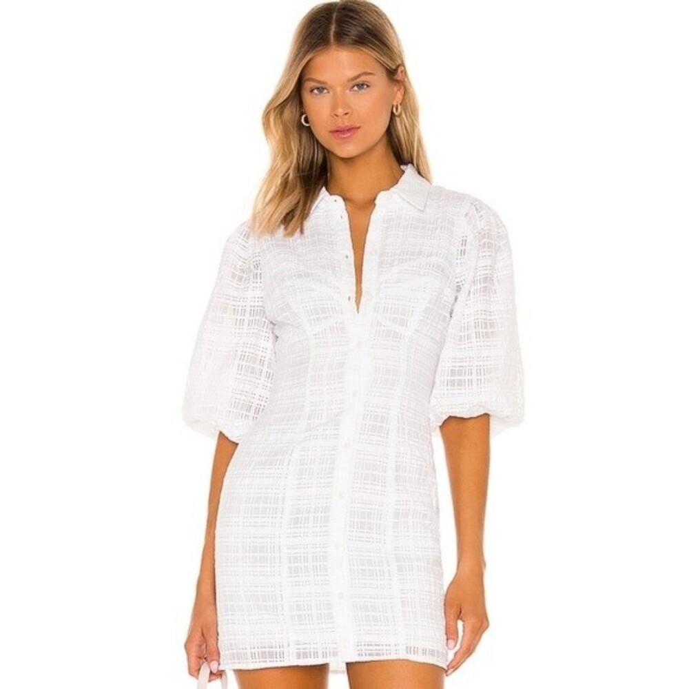 Revolve x Lovers and Friends Charmaine Mini Dress White Size XXS New NWT